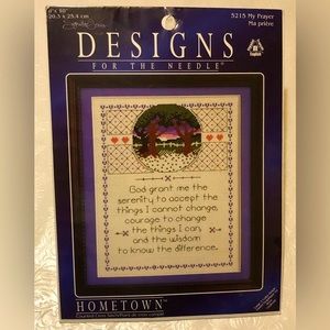 1995 SEALED Hometown: Designs for the Needle: Cross Stitch Kit #5215 “My Prayer”